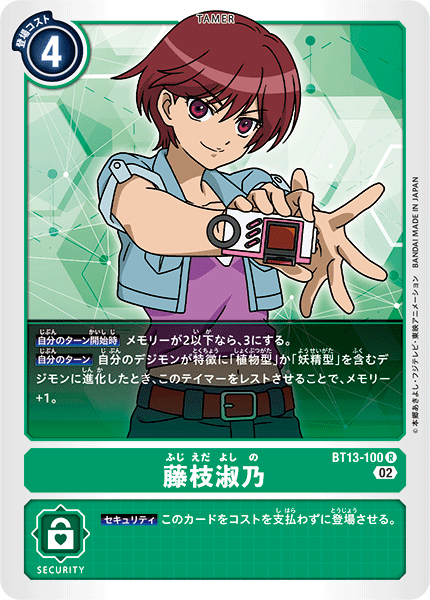 BT13-100 藤枝淑乃 R
