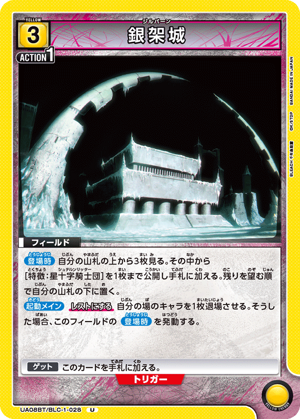 UA08BT/BLC-1-028 銀架城 U