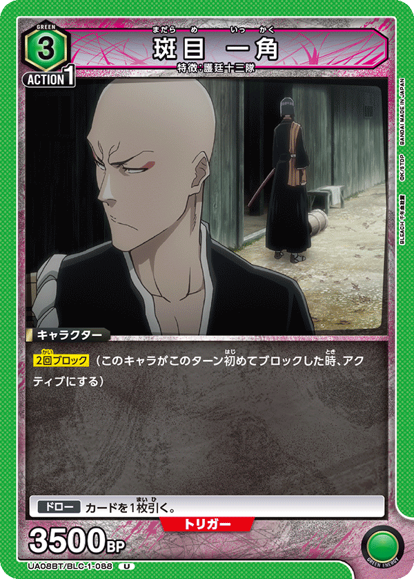 UA08BT/BLC-1-088 斑目 一角 U