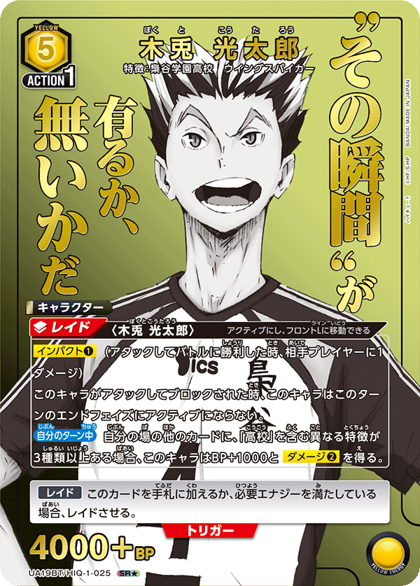 UA19BT/HIQ-1-025 木兎 光太郎 SR★