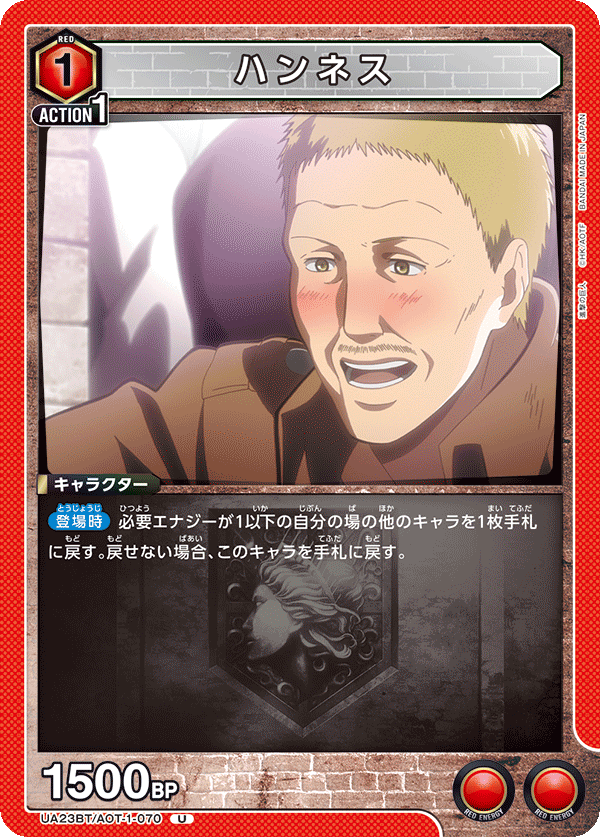 UA23BT/AOT-1-070 ハンネス U