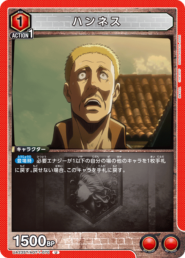 UA23ST/AOT-1-070 ハンネス U