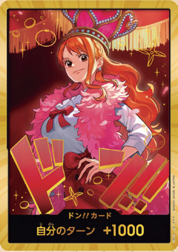 EB03 DON!! Card ★Gold Frame [Nami] [Heroines Edition]