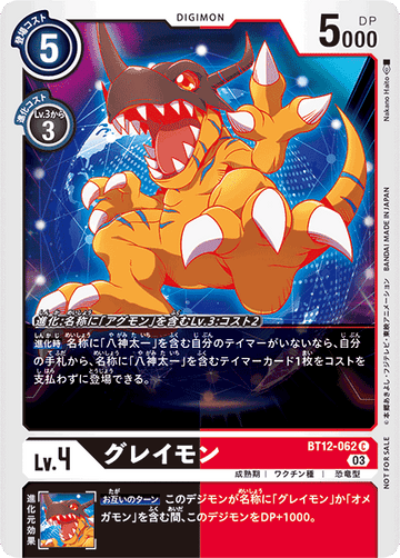 BT12-062 Greymon C