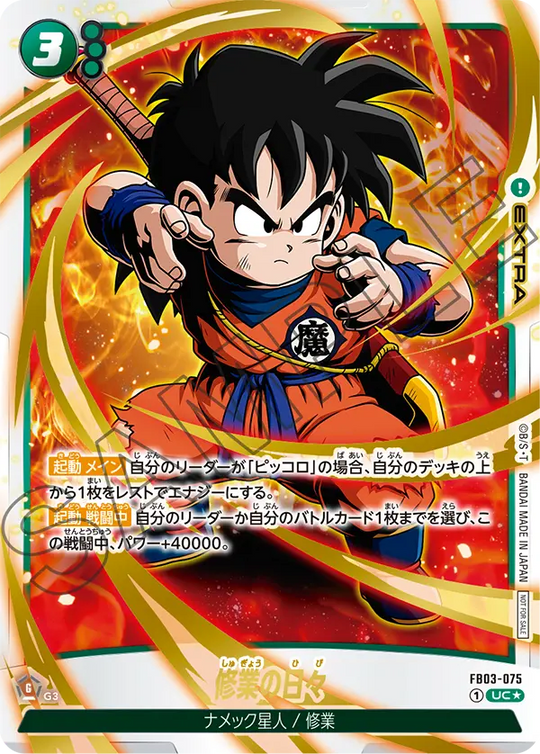 FB03-075 Days of Training UC★