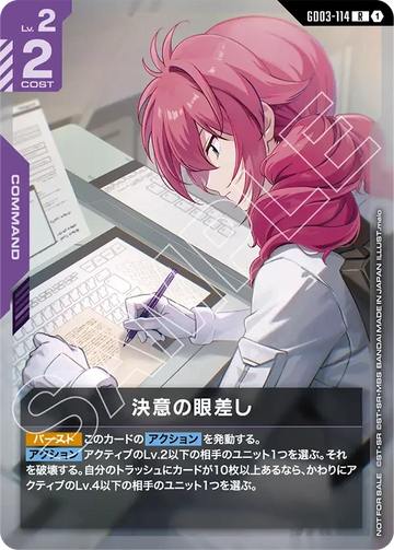 GD03-114 決意の眼差し R