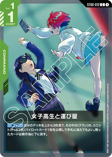 ST06-012 High School Girl and the Courier C