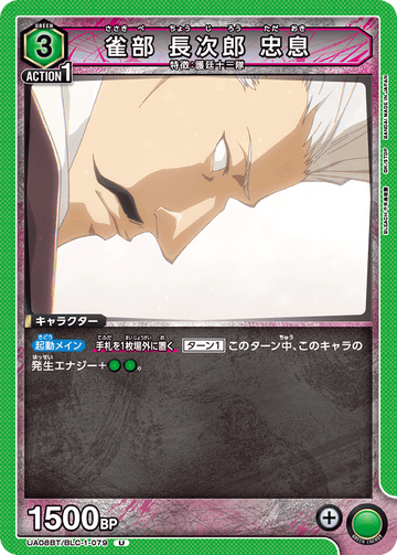 UA08BT/BLC-1-079 雀部 長次郎 忠息 U