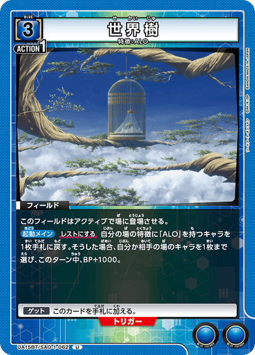 UA15BT/SAO-1-062 世界樹 U