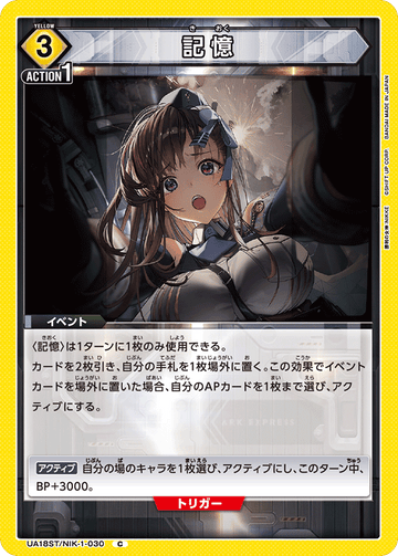 UA18ST/NIK-1-030 記憶 C