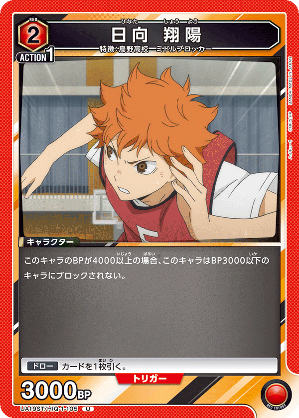 UA19ST/HIQ-1-105 日向 翔陽 U