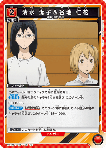 UA19ST/HIQ-1-108 清水 潔子＆谷地 仁花 U