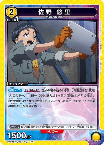 UA34BT/CGD-1-007 佐野 悠里 C