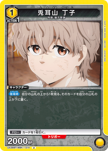 UA38BT/WBK-1-014 兎耳山 丁子 U