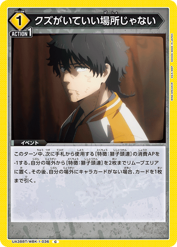 UA38BT/WBK-1-036 クズがいていい場所じゃない C