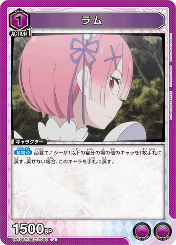 UA40BT/REZ-1-080 ラム U