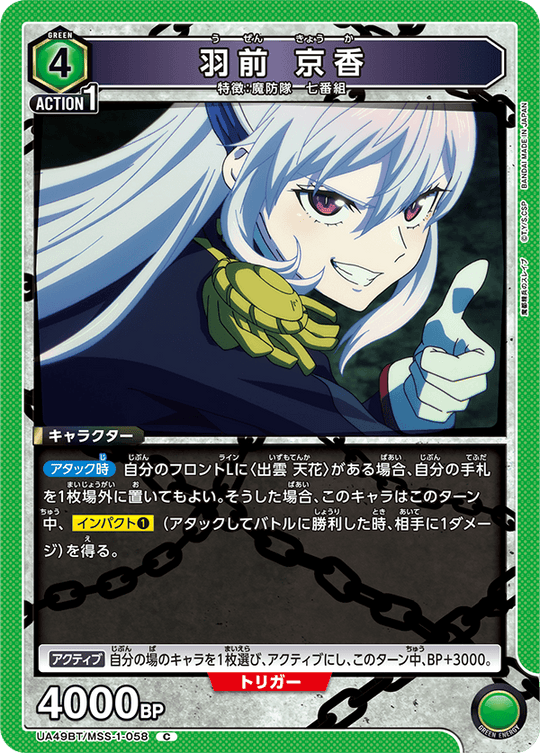 UA49BT/MSS-1-058 Kyoka Uzen C