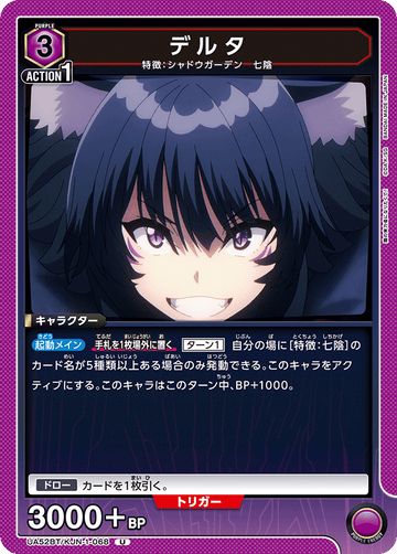 UA52BT/KJN-1-068 デルタ U