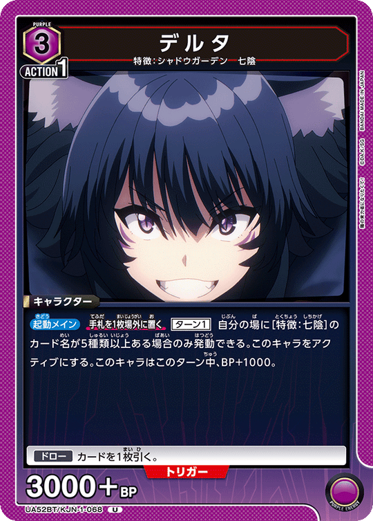 UA52BT/KJN-1-068 デルタ U